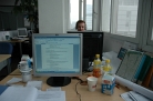 At the office